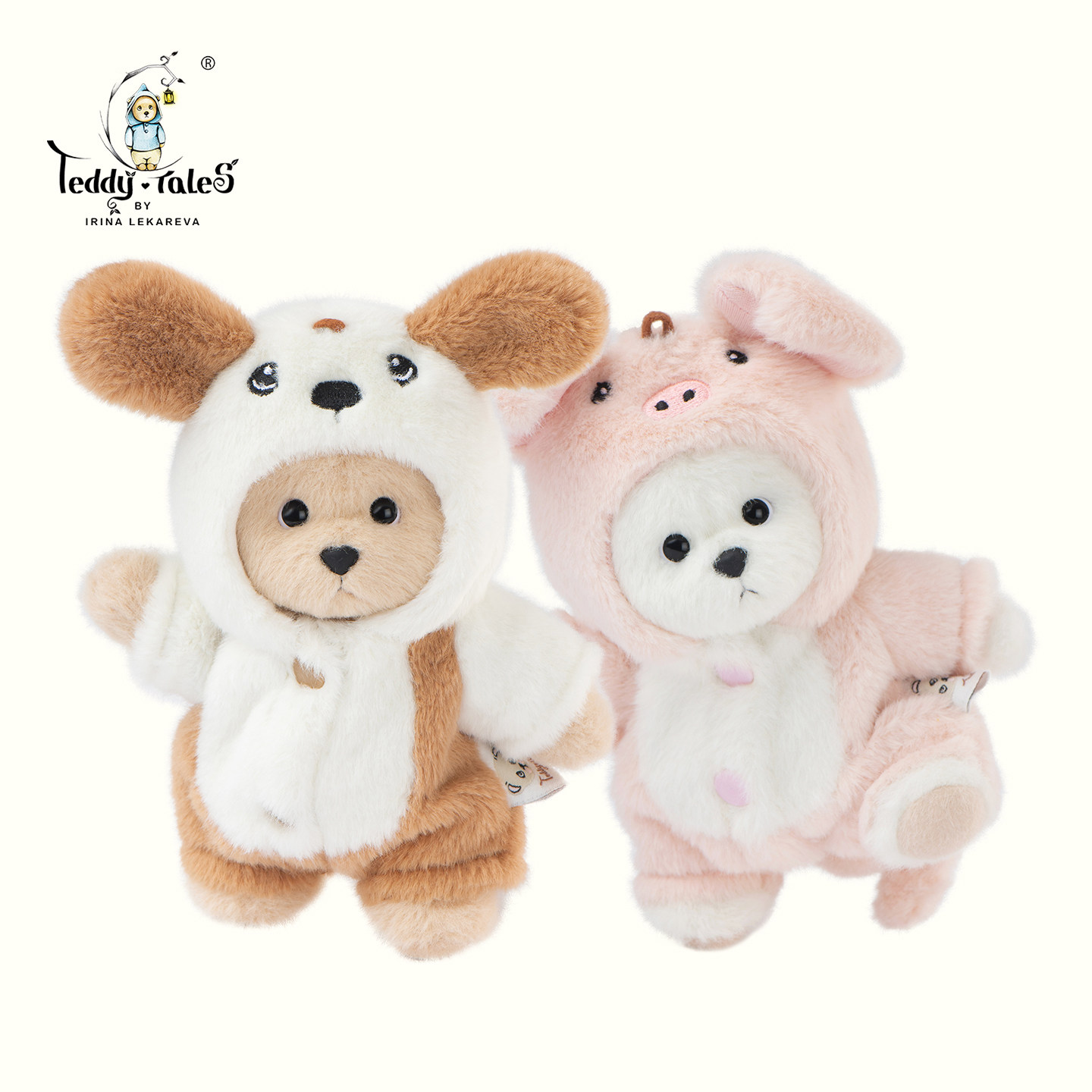 TeddyTales莉娜熊小猪小狗女生玩偶可爱书包挂件情侣生日礼物
