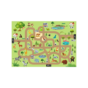 幼儿园益智区趣味动物园认识动物生活习性区域区角寻找路线教玩具