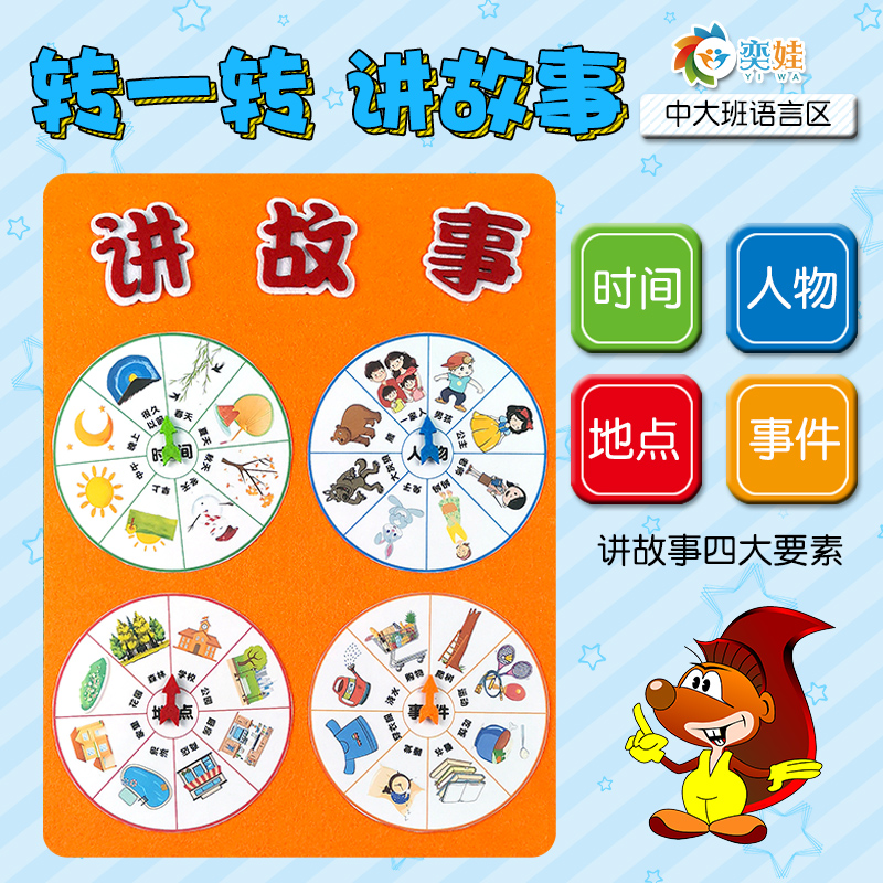 奕娃语言区转一转讲故事专注力
