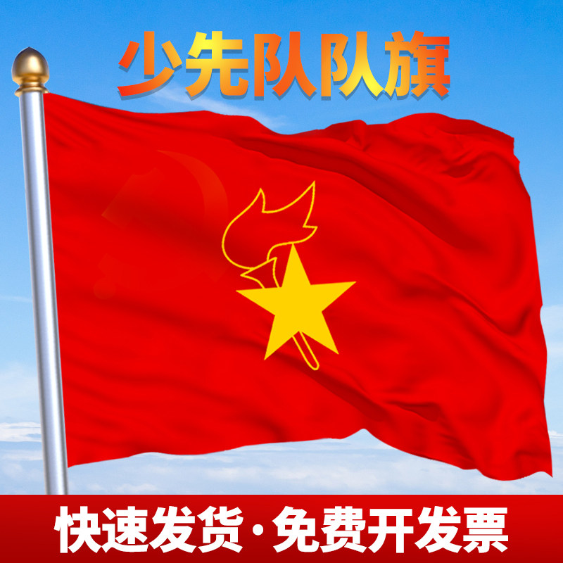 中国少先队队旗校园旗帜定做大队旗中队旗小队旗234号旗帜定制少年