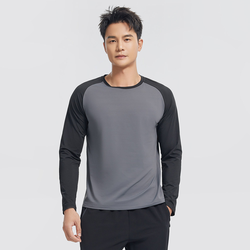 GYMANT肌肉蚂蚁秋季新款运动健身衣亲肤舒适中灰色男圆领长袖T恤,运动服/休闲服装,运动T恤,淘宝优惠券,粉丝福利购,淘宝优惠卷