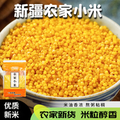 新疆特产天山旱沃农家糯黄小米油新米熬粥杂粮小米粥粘糯食用粗粮