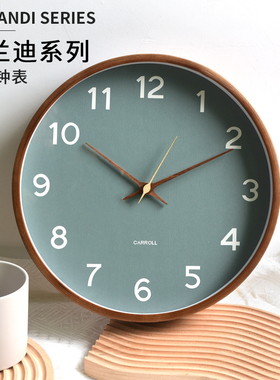 2025莫兰迪挂钟客厅简约现代家用时尚网红餐厅时钟小众北欧ins风