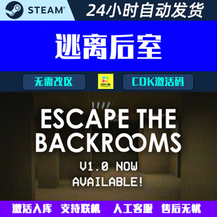 可联机 逃离后室 Escape the Backrooms Steam电脑游戏CDK激活码