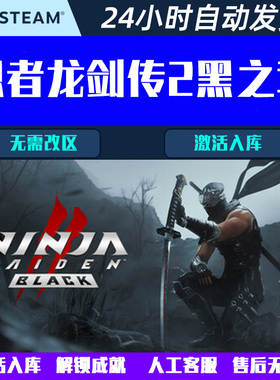 忍者龙剑传2黑之章重制版NINJA GAIDEN 2 Steam电脑游戏CDK激活码