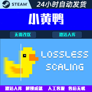 小黄鸭Lossless Scaling 插帧神器软件 Steam CDK激活码全DLC解锁