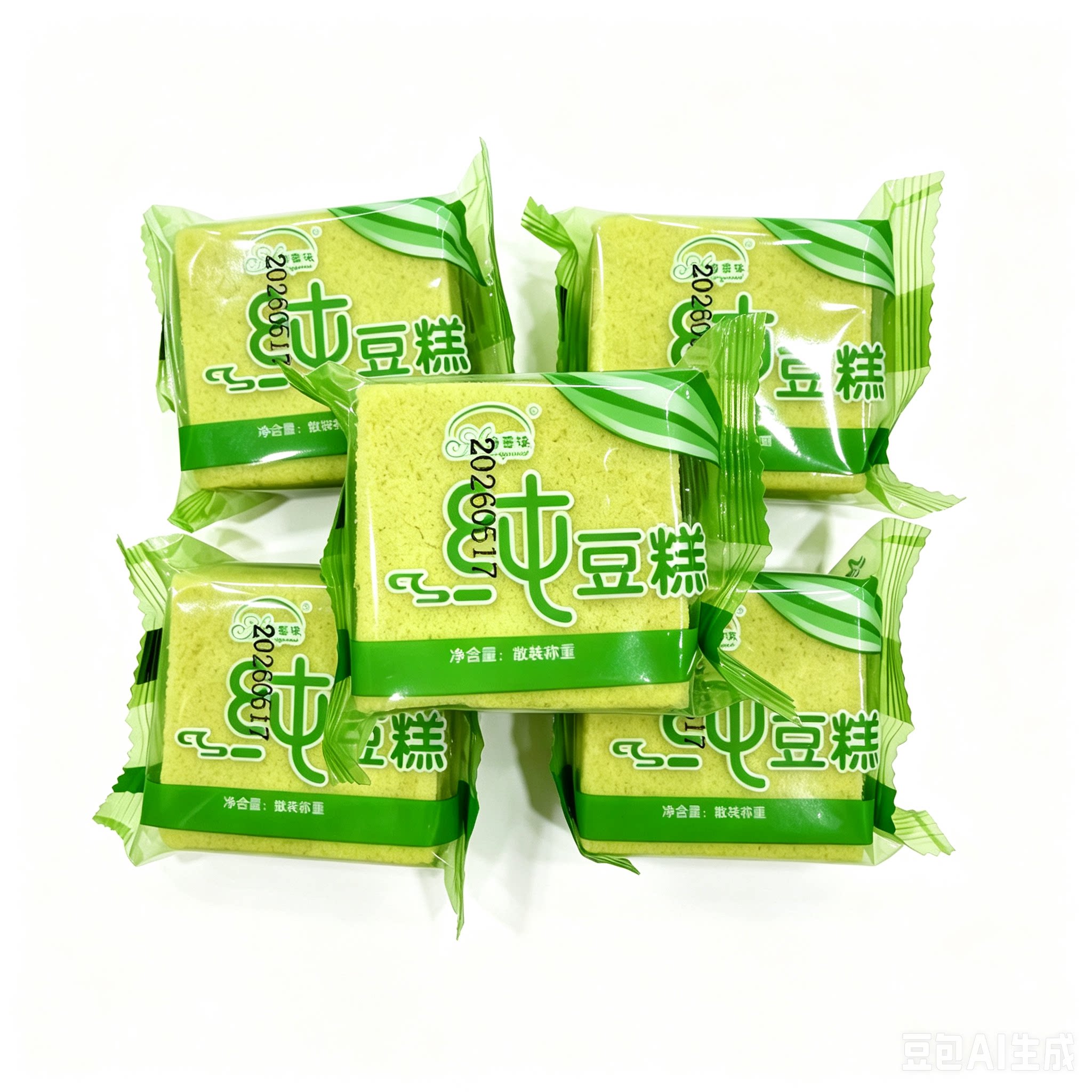 诗香味纯豆绿豆糕散装独立小包装传统糕点办公室怀旧零食小吃茶点