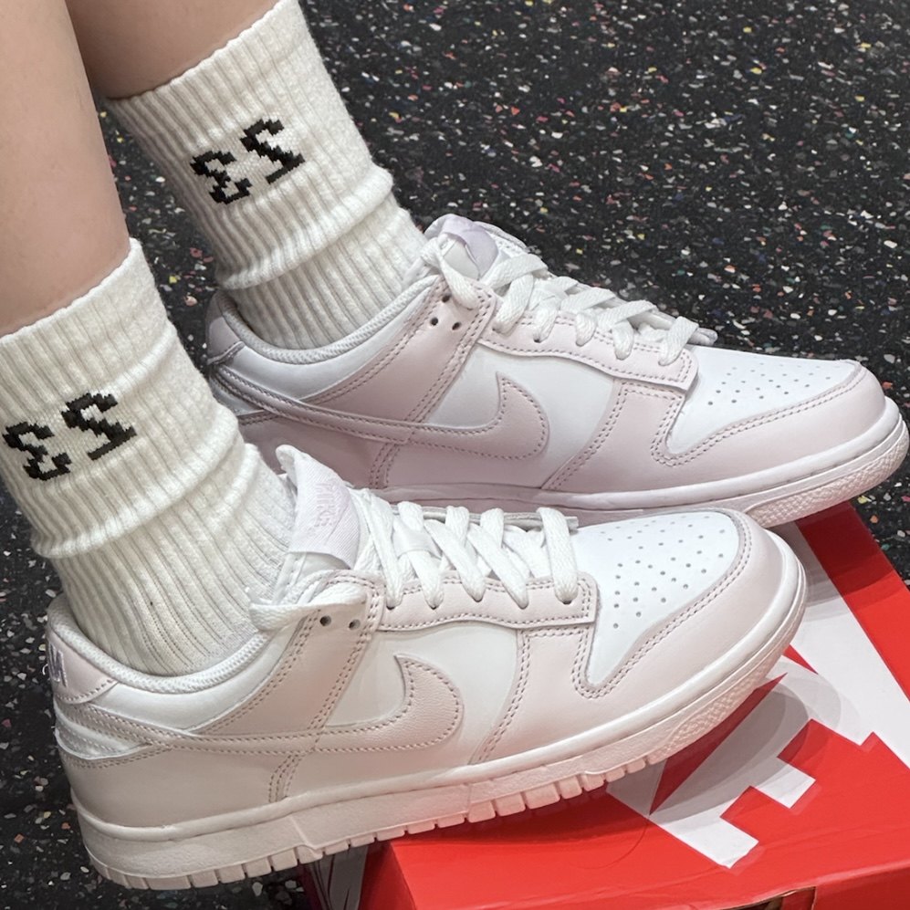 Nike Dunk  低帮 儿童板鞋 白浅紫 FB9109-128黄,运动鞋new,板鞋,淘宝优惠券,粉丝福利购,淘宝优惠卷