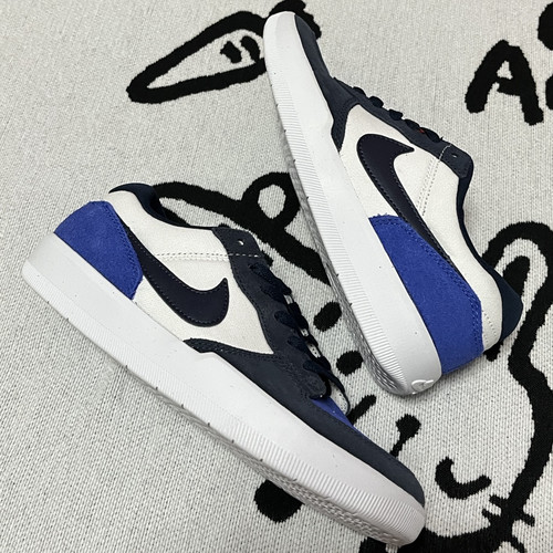Nike SB Force 58蓝白 防滑减震低帮滑板鞋 男女同款DV5477-401熊