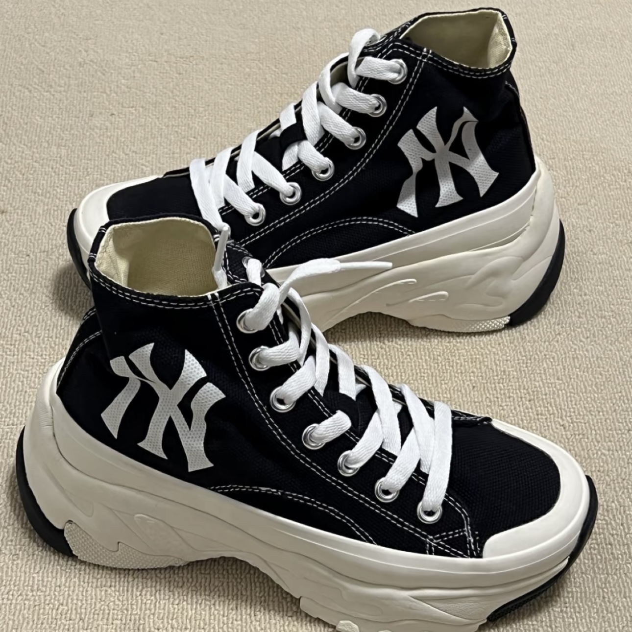 MLB Bigball Chunky 增高 防滑耐磨 厚底鞋 帆布鞋32SHU1111-50L