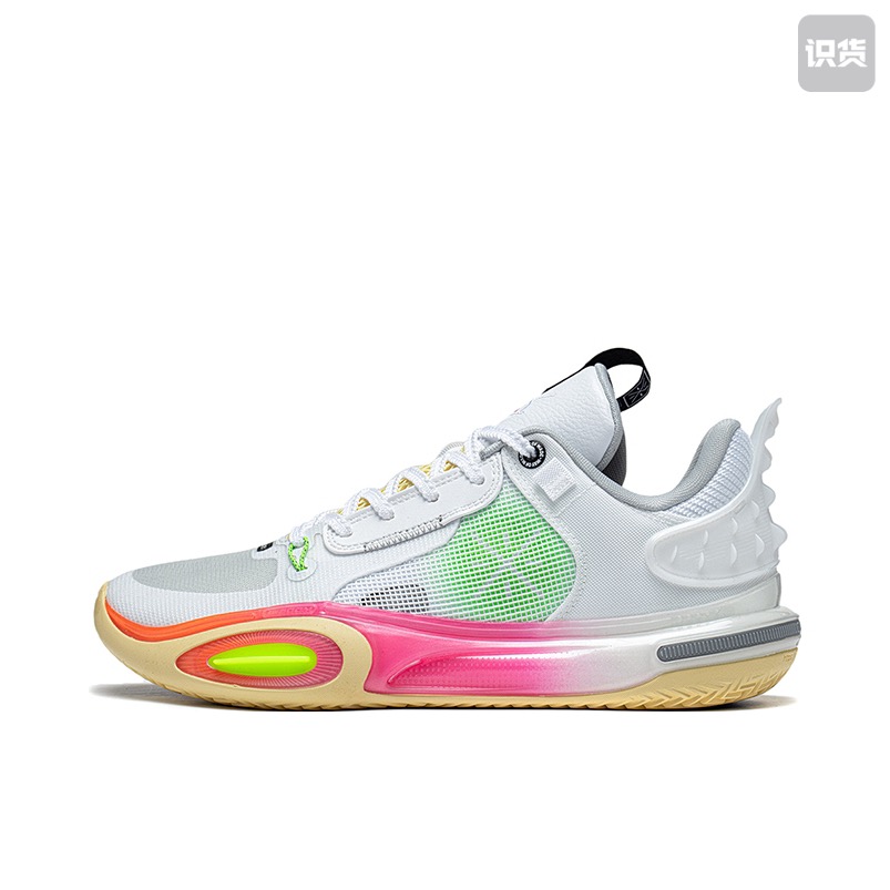 LiNing李宁 全城11 绽放 强化冲击缓冲低帮篮球鞋ABAT005-4吴