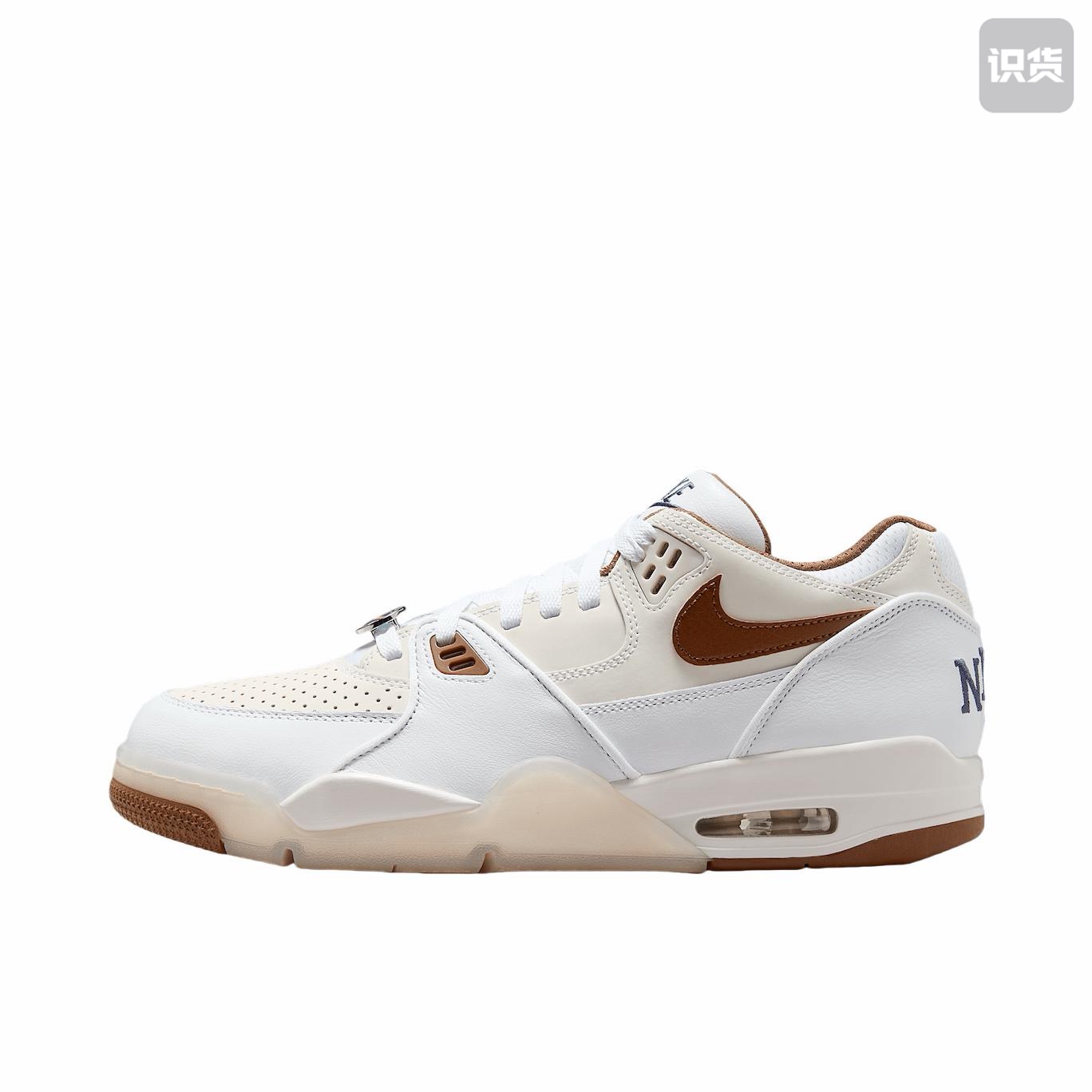 Nike Air Flight 89 Low 低帮 复古篮球鞋 白棕色IB8866-121黄