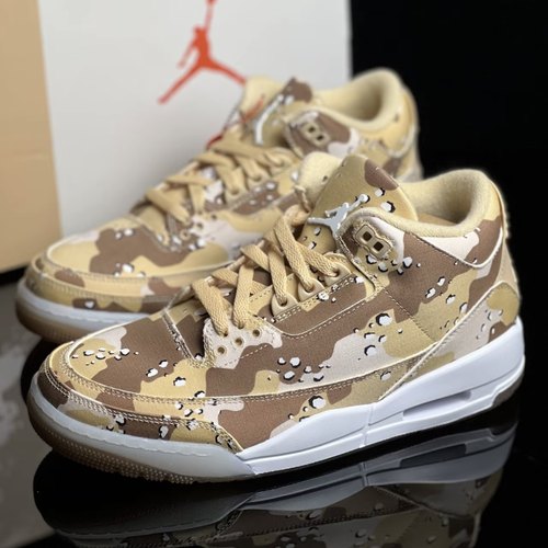 Air Jordan 3运动休闲鞋 潮流复古缓震休闲鞋HM4301-200黄