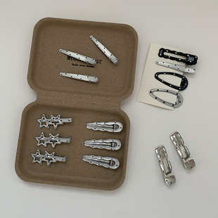 欧尼同款 韩系小波点星星发夹百搭刘海夹氛围感bb夹千禧风碎发夹