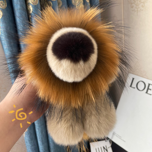 辛巴小狮子獭兔毛可爱皮草挂饰