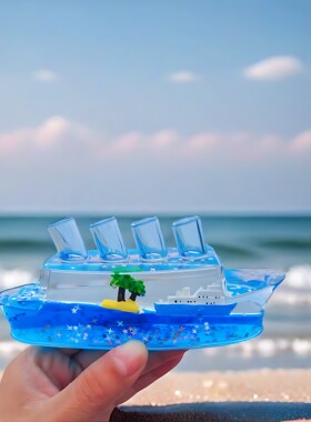 送朋友生日礼物纪念品友谊永不翻船入油流沙激励男生书桌面摆件