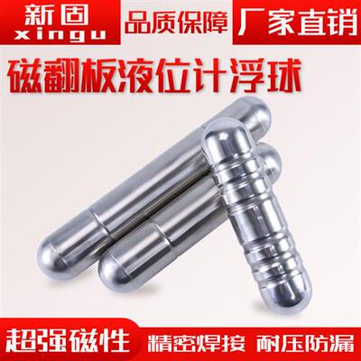 磁翻板液位计浮子不锈钢磁性浮球PVC高温高压四氟PP磁性浮球