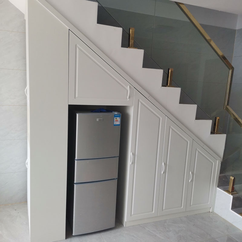 嗨佩小匠楼梯柜定做抽屉式loft阁楼柜子定制楼梯下储物柜斜角收纳