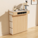 岛台柜单独窄款 实木餐边柜餐厅定制小户型靠墙储物柜双面茶水柜