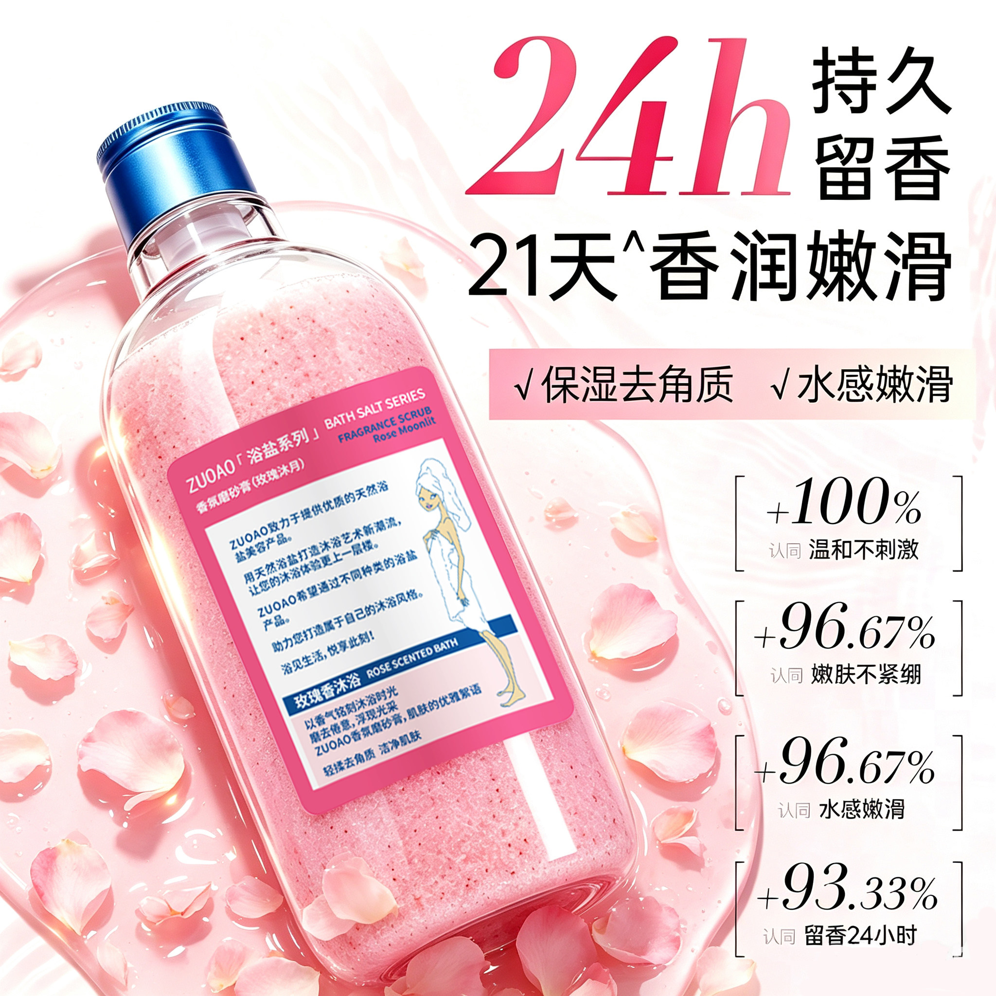 牛奶海盐浴盐杀菌止痒去角质搓泥图片