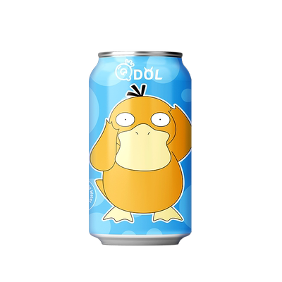 QDOL宝可梦可达鸭气泡水柑橘味