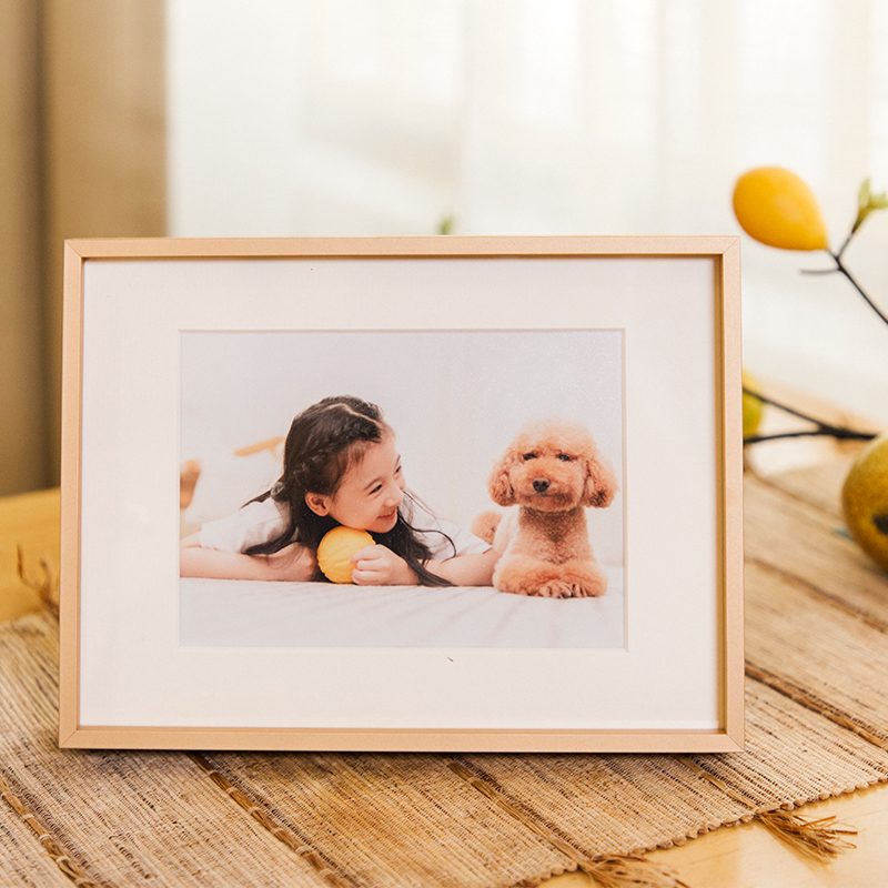 相框摆台照片定制6寸8/10/12简约铝合金相册框洗照片创意礼物挂墙