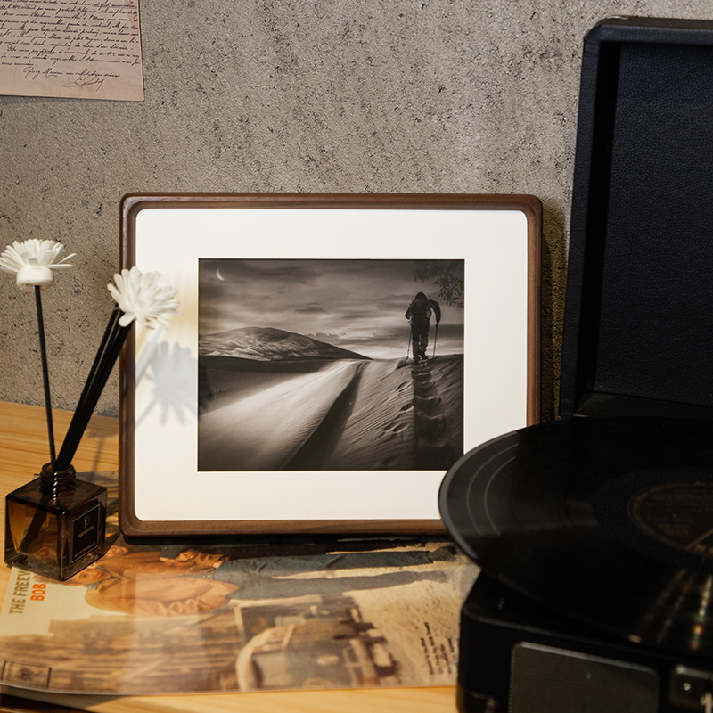 五月画馆相框摆台榫卯画框装裱