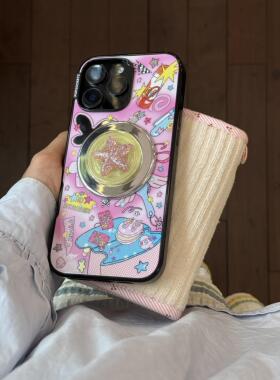 代购泡泡骚通用强磁吸适用于iphone17promax手机壳苹果16 15 14 13 Y2K风格国潮保护套啪嗒全包防摔联名款
