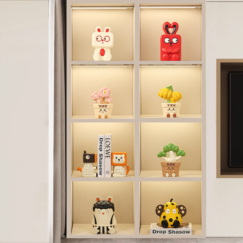 创意卡通摆件客厅高级感玄关酒柜电视柜桌面装饰品样板间家居软装,家居饰品,装饰摆件,淘宝优惠券,粉丝福利购,淘宝优惠卷