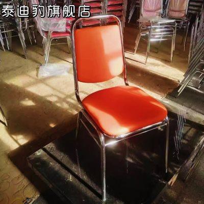 办公椅子久坐四腿简约电脑椅无扶手员工靠背舒适火锅餐椅会议室椅