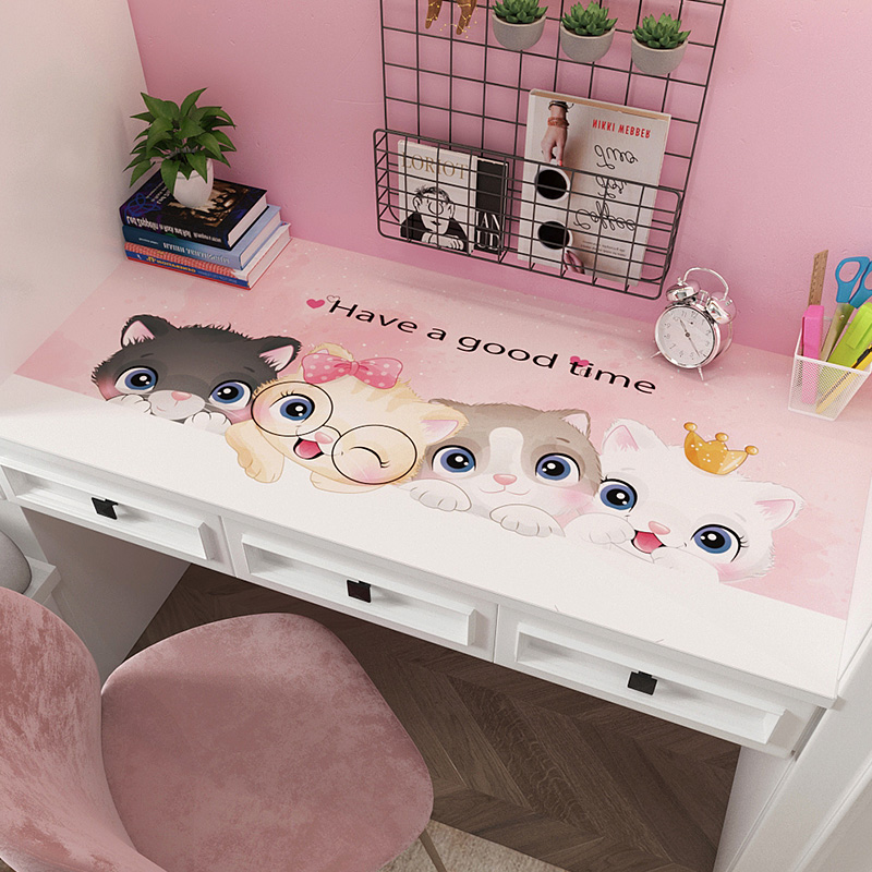 儿童书桌垫圣芙霏卡通皮革桌布