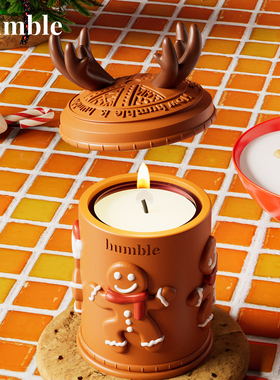 humble帕特农姜饼人香薰蜡烛礼盒卧室内摆件闺蜜送新年礼闺蜜生日