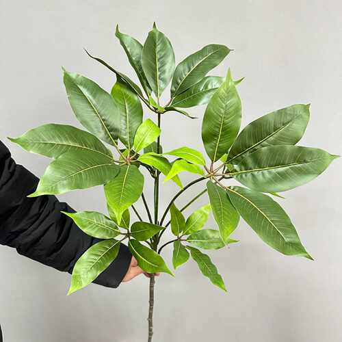 大叶伞发财树叶仿真绿植家居摆件装饰室内插花花艺假植物造景摆设