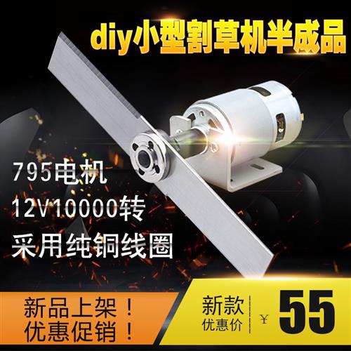775直流电机大扭力高速马达微型diy园林割草小修枝电动工具12V795