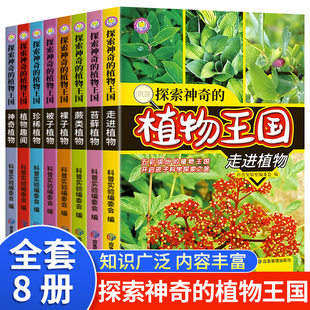 探索神奇 植物王国全套8册 少年儿童植物百科全书全图鉴书籍科普百科绘本百科全书大百科小学生课外阅读书籍三四五六年级百问百答