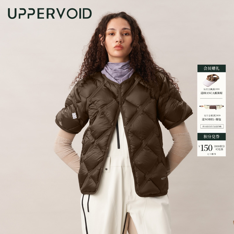 UPPERVOID短袖轻薄羽绒服