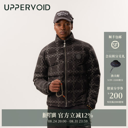 UPPERVOID防水羽绒服短款保暖