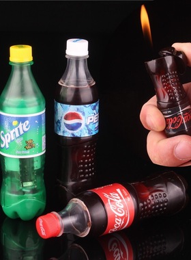 抖音同款可乐瓶雪碧打火机个性创意明火逼真饮料瓶送男朋友礼物