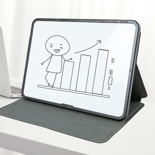 富尼双面会议记录小白板磁性桌面折叠皮套保护商务会议板办公提示板台式留言板可擦磁力写字记录板工作记事板