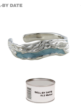 情侣铜镀银ins线条流线设计