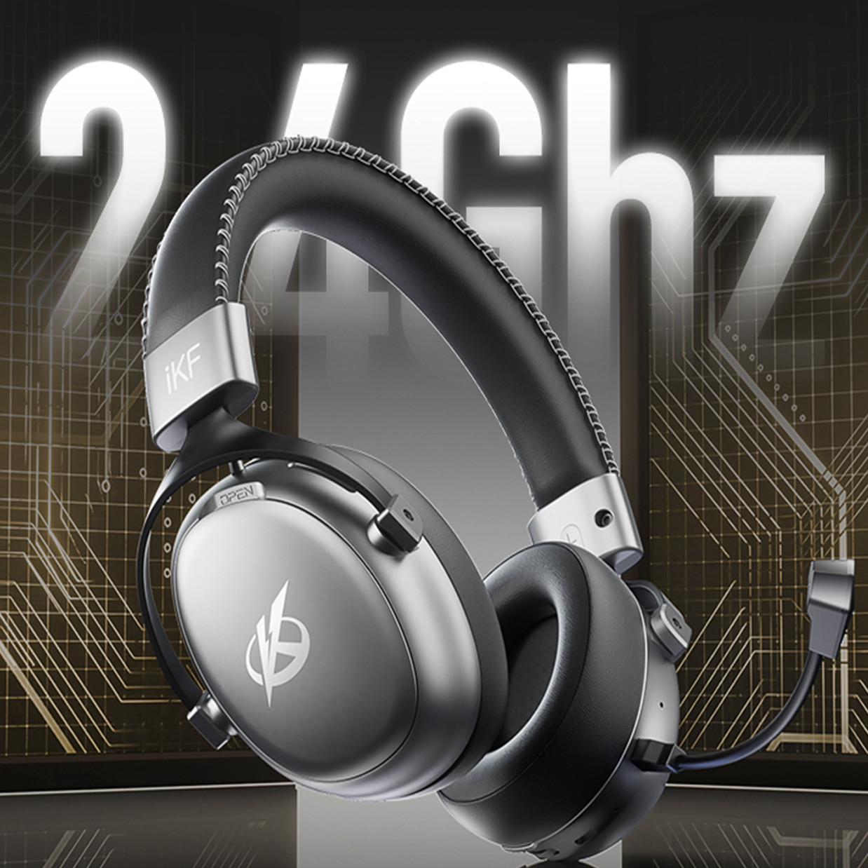 iKF V11 Max头戴式无线耳机电竞游戏蓝牙有线四模FPS耳麦三角洲