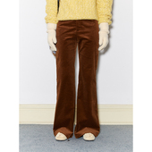 子女复古感高腰微喇显瘦百搭色彩感灯芯绒长裤 dorydory 原创裤