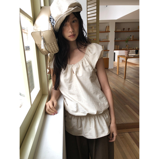 dorydory【3.6 20:00new 提前收藏加购】复古花苞袖衬衫