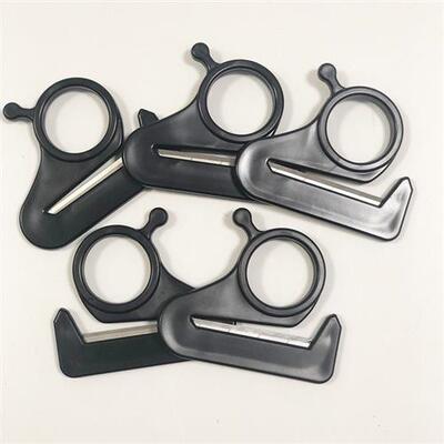 大号汽车线束胶带指环刀打包割线刀捆扎刀速割绳电工布胶带手指刀