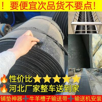 牛羊槽子输送带晾晒皮带铺地面输送带铺车厢橡胶尼龙铺房顶传送带