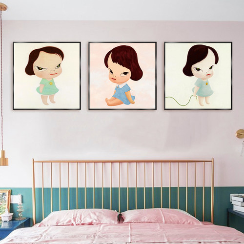 免打孔客厅卧室装饰画