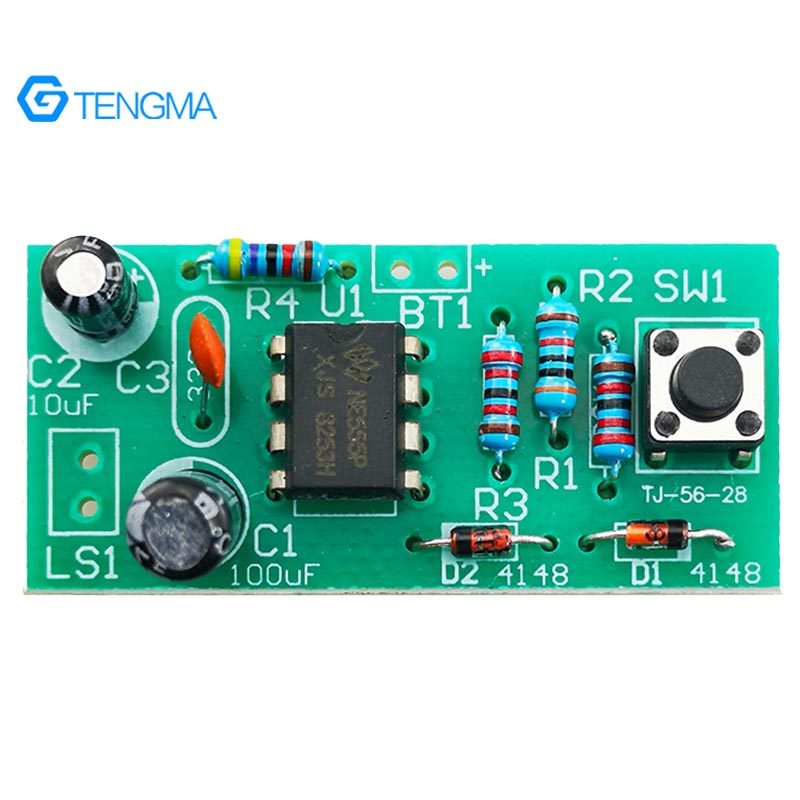 叮咚门铃变音ne555电路电工电子小制作diy散件教学实训焊接套件