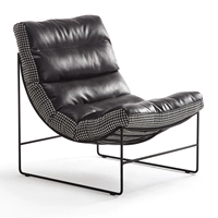 Черная кожа + гондообразная с обеих сторон с обеих сторон