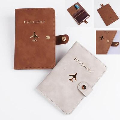 Leather Passport Holder Covers Case Waterproof Travel Credit