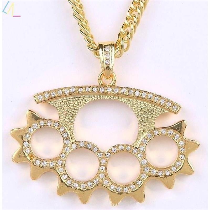 2023 Fashion Zircon Pendant Necklaces for Men Women Jewelry